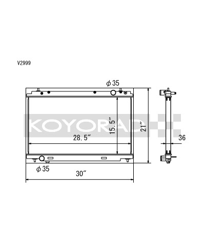 RADIATEUR ALUMINIUM NISSAN 350Z VQ35HR KOYORAD