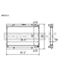 RADIATEUR ALUMINIUM HONDA S2000 KOYORAD