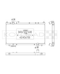 RADIATEUR ALUMINIUM HONDA NSX KOYORAD