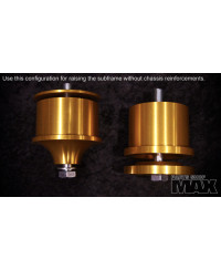 SET SILENTBLOC RIGIDE FIXATION BERCEAU ARRIERE E46 MAX