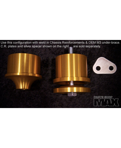 SET SILENTBLOC RIGIDE FIXATION BERCEAU ARRIERE E46 MAX