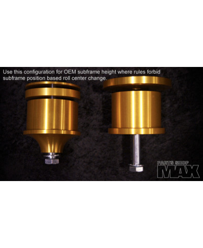 SET SILENTBLOC RIGIDE FIXATION BERCEAU ARRIERE E46 MAX