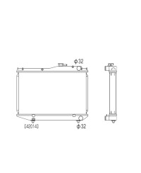 RADIATEUR ALUMINIUM TOYOTA COROLLA  AE86 KOYORAD