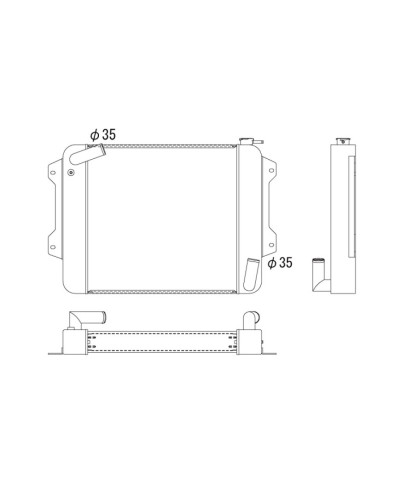 RADIATEUR ALUMINIUM DATSUN 240Z / 260Z / 280Z KOYORAD
