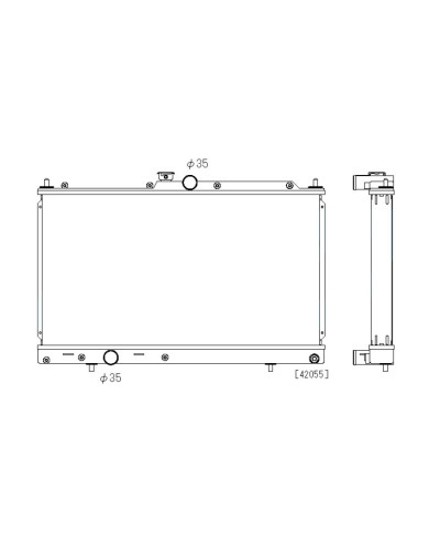 RADIATEUR ALUMINIUM MITSUBISHI LANCER EVO 7 / 8 / 9 KOYORAD