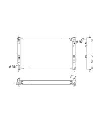 RADIATEUR ALUMINIUM MITSUBISHI LANCER EVO 10 (X) KOYORAD