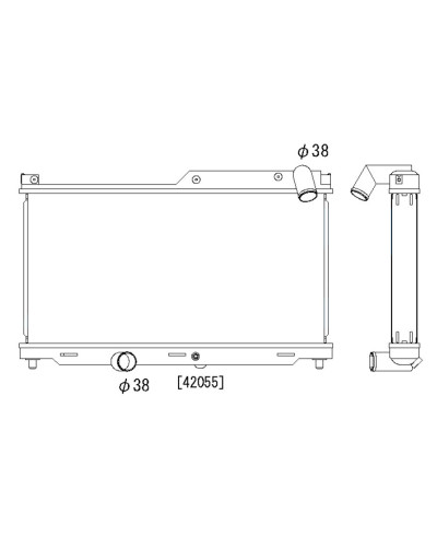 RADIATEUR ALUMINIUM MAZDA RX7 FD KOYORAD