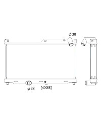 RADIATEUR ALUMINIUM MAZDA RX7 FD KOYORAD
