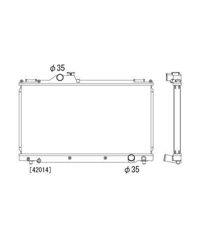 RADIATEUR ALUMINIUM LEXUS IS200 & IS300 KOYORAD