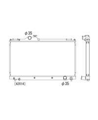 RADIATEUR ALUMINIUM LEXUS IS200 & IS300 KOYORAD
