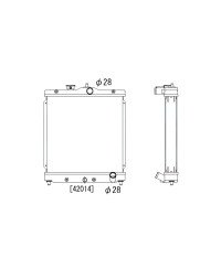 RADIATEUR ALUMINIUM HONDA CIVIC EG & EK KOYORAD