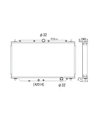 RADIATEUR ALUMINIUM HONDA PRELUDE BB KOYORAD