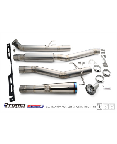 LIGNE TITANE EXPREM-TI TYPE-R HONDA CIVIC FK8 TYPE R TOMEI