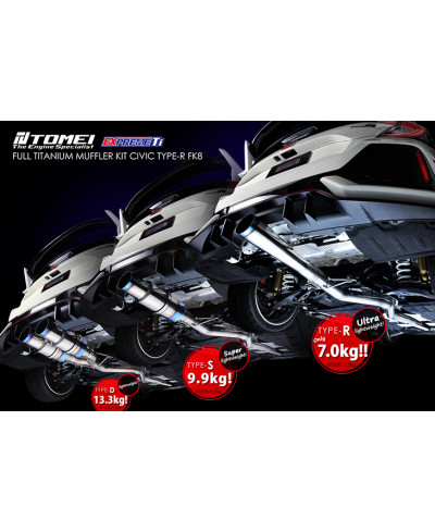 LIGNE TITANE EXPREM-TI TYPE-D HONDA CIVIC FK8 TYPE R TOMEI