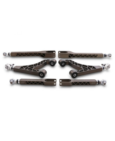 KIT BRAS CARROSSAGE & TIRANTS CHASSE ARRIERE REGLABLES NISSAN GTR R35 JAPSPEED