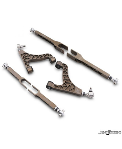 KIT BRAS CARROSSAGE & TIRANTS CHASSE ARRIERE REGLABLES NISSAN GTR R35 JAPSPEED