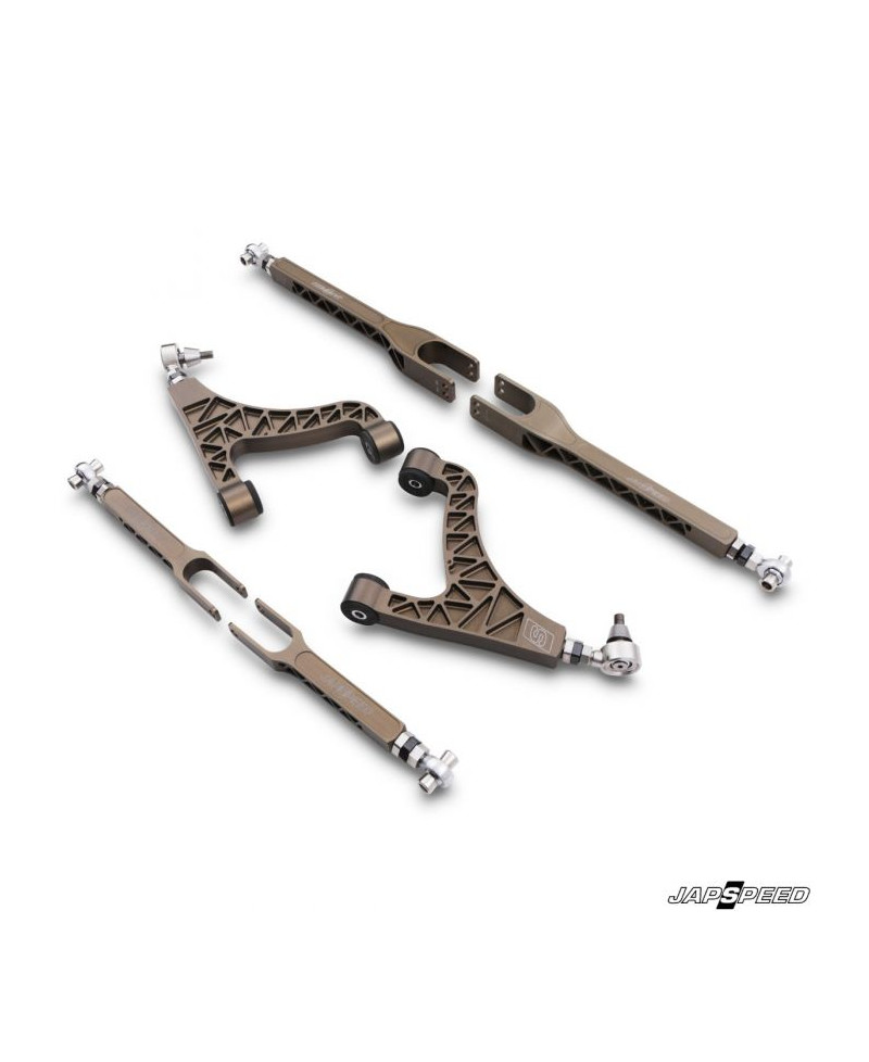 KIT BRAS CARROSSAGE & TIRANTS CHASSE ARRIERE REGLABLES NISSAN GTR R35 JAPSPEED