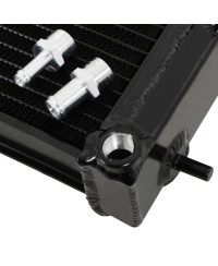 RADIATEUR ALUMINIUM NOIR SUBARU IMPREZA WRX STI GRB "SHARK EYE" JAPSPEED