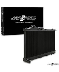 RADIATEUR ALUMINIUM NOIR SUBARU IMPREZA WRX STI GRB "SHARK EYE" JAPSPEED