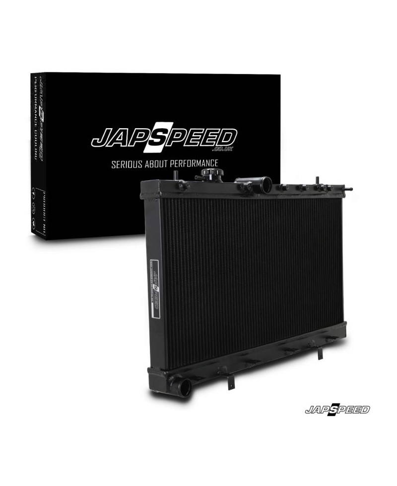 RADIATEUR ALUMINIUM NOIR SUBARU IMPREZA NEW AGE WRX STI 03-06 JAPSPEED