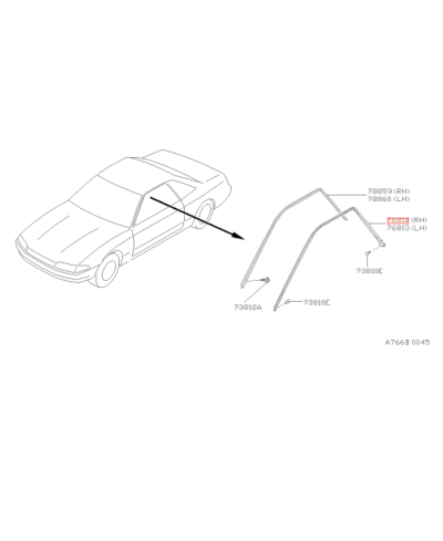 JOINT PORTE R32 NISSAN