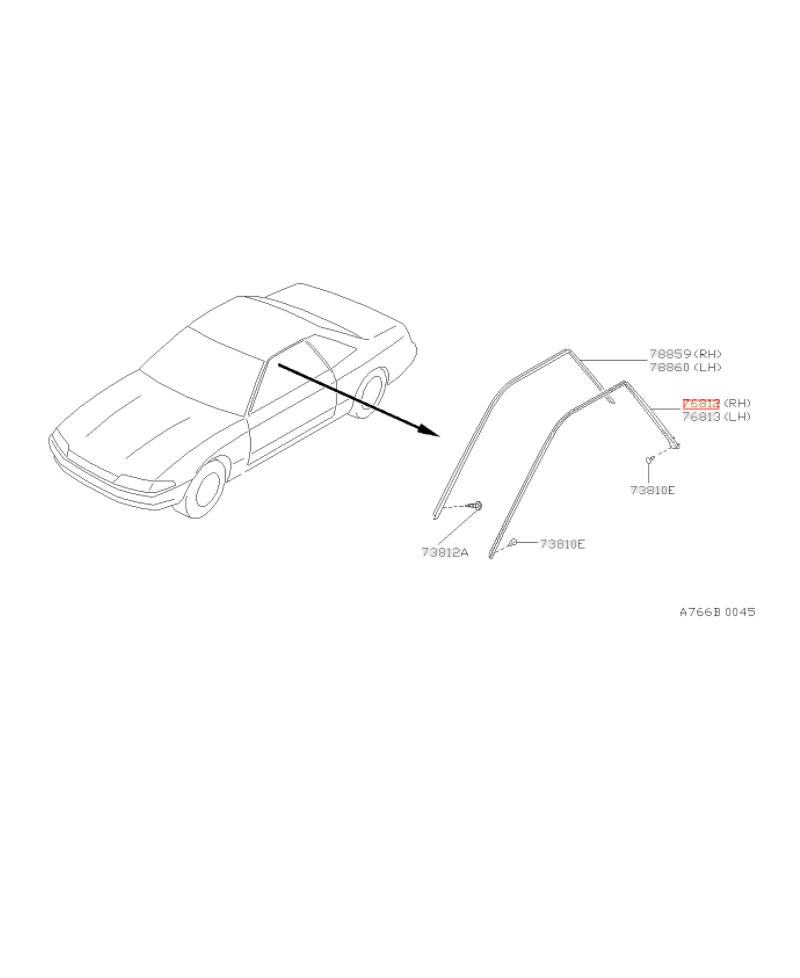 JOINT PORTE R32 NISSAN