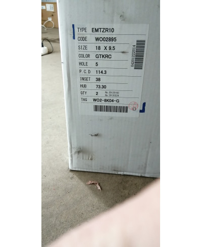SET 2 JANTES EMOTION ZR10 18" X 9.5" ET38 5x114.3 GTKRC WORK WHEELS