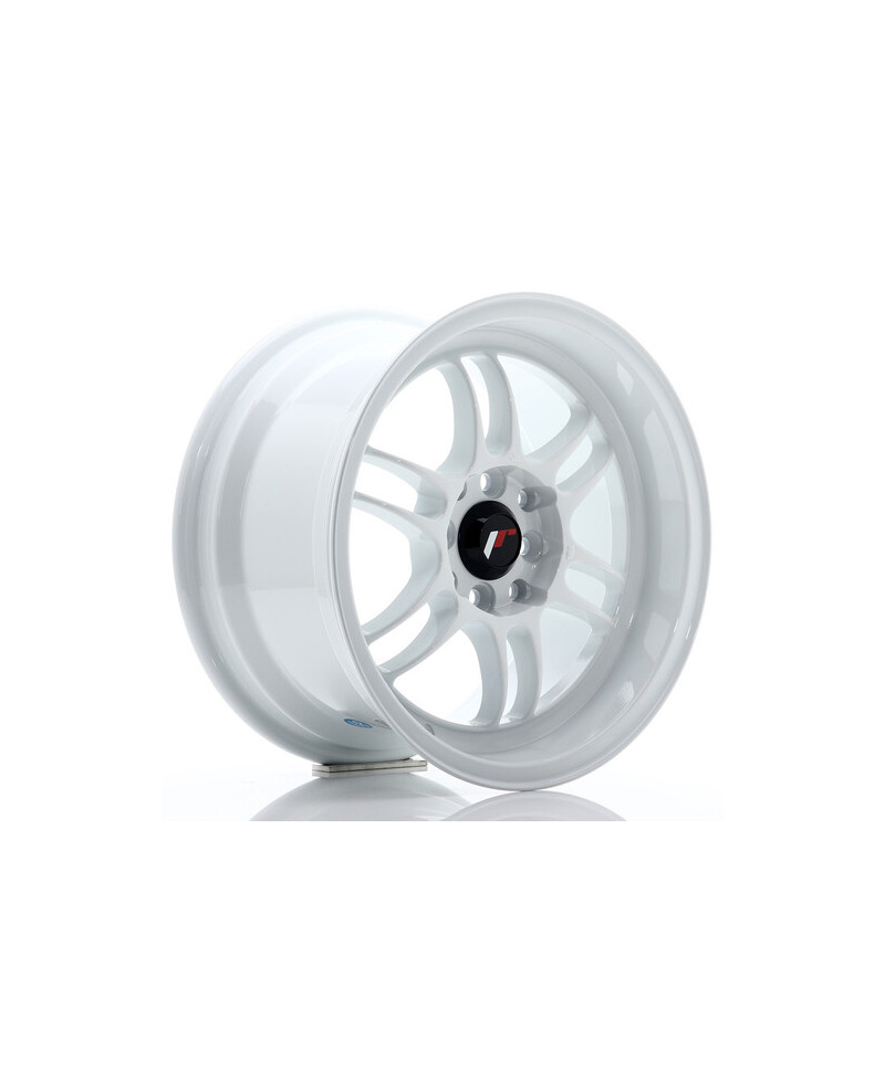 JANTE JR-7 15X8" / 4x100 - 4x114.3 / ET35 GRIS BLANC JAPAN RACING