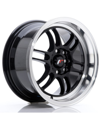 JANTE JR-7 15X8" / 4x100 - 4x114.3 / ET35 NOIR & BRILLANT JAPAN RACING