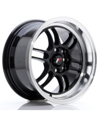 JANTE JR-7 15X8" / 4x100 - 4x114.3 / ET35 NOIR & BRILLANT JAPAN RACING