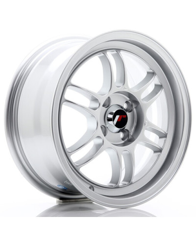 JANTE JR-7 15X7" / 4x100 / ET38 GRIS ARGENT & POLIJAPAN RACING