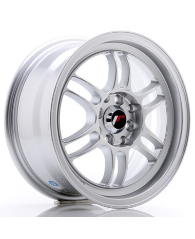 JANTE JR-7 15x7" / 4x100 - 4x114.3 / ET38 GRIS ARGENT & POLI JAPAN RACING