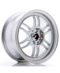 JANTE JR-7 15x7" / 4x100 - 4x114.3 / ET38 GRIS ARGENT & POLI JAPAN RACING