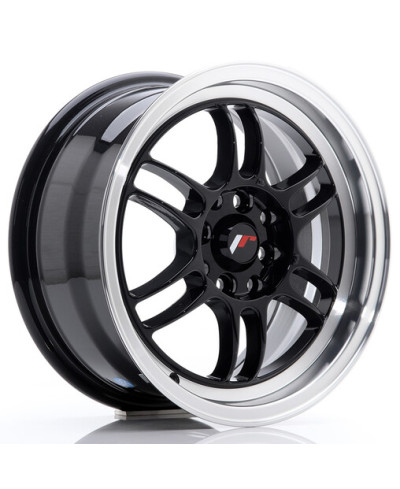 JANTE JR-7 15X7" / 4x100 - 4x114.3 / ET38 NOIR & BRILLANT JAPAN RACING