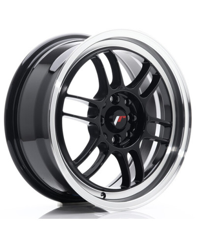JANTE JR-7 16X7" / 4x100 - 4x114.3 / ET38 NOIR & BRILLANT JAPAN RACING