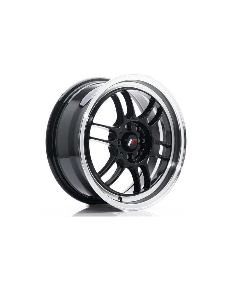 JANTE JR-7 16X7" / 4x100 - 4x114.3 / ET38 NOIR & BRILLANT JAPAN RACING