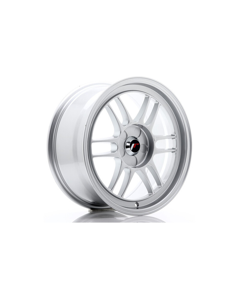 JANTE JR-7 17X8" / 5 TROUS SUR MESURE / ET35 GRIS ARGENT & POLI JAPAN RACING
