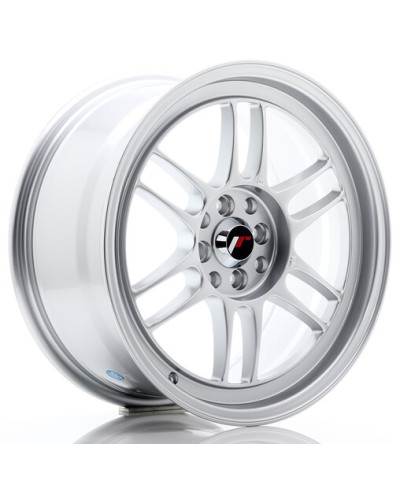 JANTE JR-7 17X8" / 4x100 - 114.3 / ET35 GRIS ARGENT & POLI JAPAN RACING