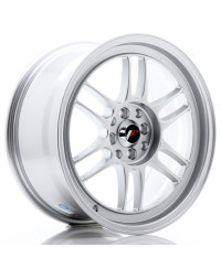 JANTE JR-7 17X8" / 4x100 - 114.3 / ET35 GRIS ARGENT & POLI JAPAN RACING
