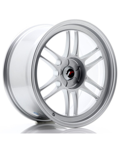 JANTE JR-7 18X9" / 5 TROUS SUR MESURE / ET35 GRIS ARGENT JAPAN RACING