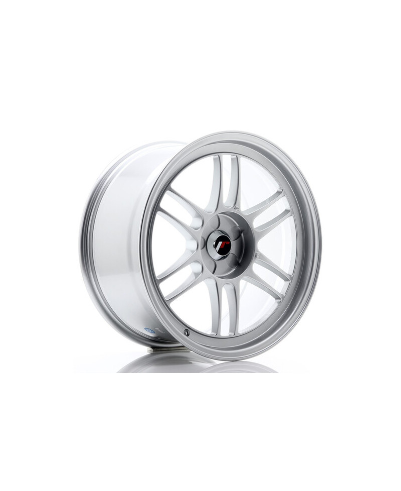 JANTE JR-7 18X9" / 5 TROUS SUR MESURE / ET35 GRIS ARGENT JAPAN RACING