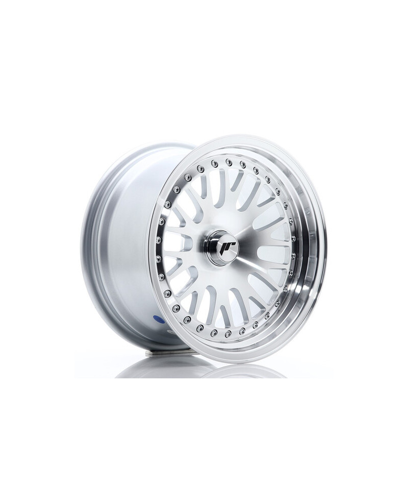 JANTE JR-10 15X8" / 4-5 TROUS SUR MESURE / ET20 GRIS ARGENTE & POLI JAPAN RACING