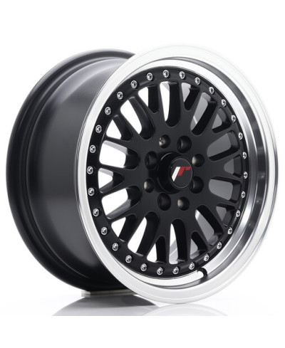 JANTE JR-10 15X7" / 4X100 - 4X108 / ET30 NOIR MAT & SATINE JAPAN RACING