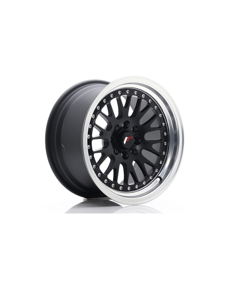 JANTE JR-10 15X8" / 4X100 - 4X108 / ET20 NOIR MAT & SATINE JAPAN RACING