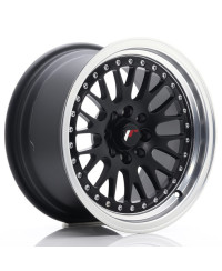 JANTE JR-10 15X8" / 4X100 - 4X108 / ET20 NOIR MAT & SATINE JAPAN RACING
