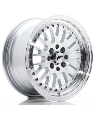 JANTE JR-10 15X7" / 4X100 - 4X108 / ET30 GRIS ARGENTE & POLI JAPAN RACING