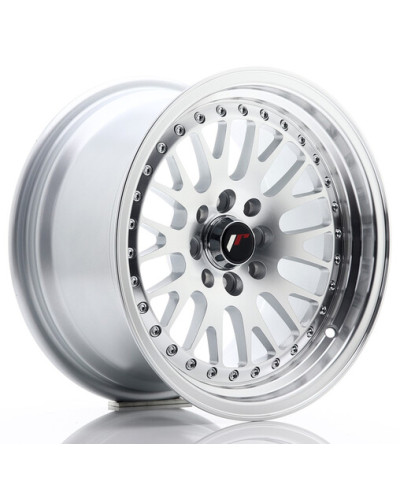 JANTE JR-10 15X8" / 4X100 - 4X108 / ET20 GRIS ARGENTE JAPAN RACING