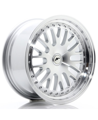 JANTE JR-10 17X8" / 4-5 TROUS SUR MESURE / ET35 GRIS ARGENTE & POLI JAPAN RACING
