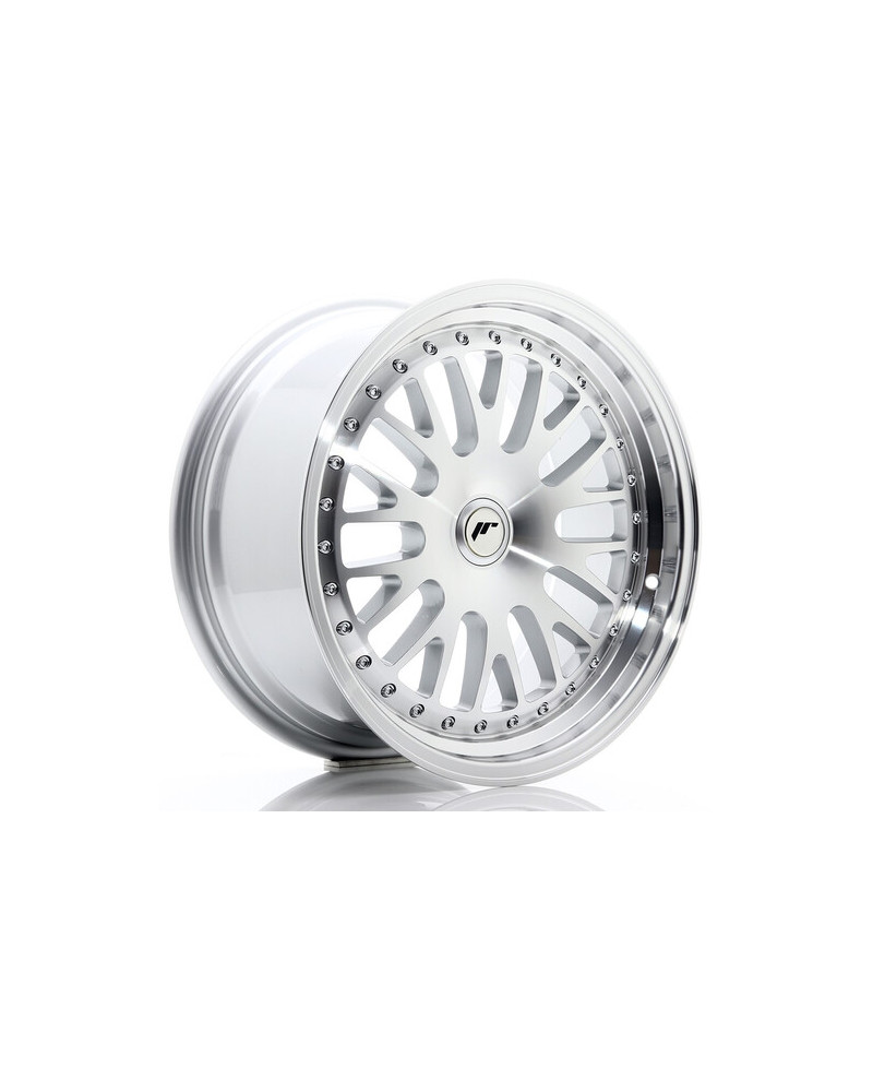 JANTE JR-10 17X8" / 4-5 TROUS SUR MESURE / ET35 GRIS ARGENTE & POLI JAPAN RACING
