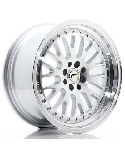 JANTE JR-10 17X8" / 4X100 - 4X108 / ET20 GRIS ARGENTE & POLI JAPAN RACING